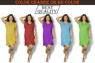 do color change, color correction and color tone adjustment in photoshop