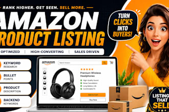 create a professional amazon custom product listing