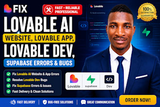 fix lovable ai website, lovable app, lovable dev, supabase errors and bugs