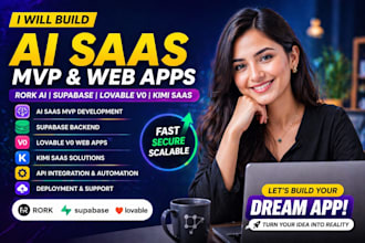build ai saas mvp web app with supabase and rork ai
