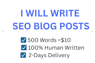 write SEO blog posts and articles that rank on google
