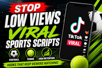 write viral sports storytelling scripts for tiktok and youtube shorts