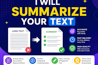 summarize text articles and documents quickly and accurately
