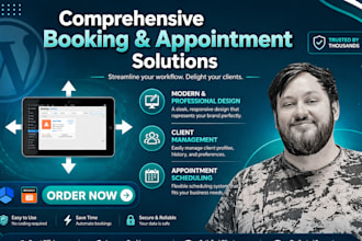 build wordpress appointment booking website using amelia or latepoint