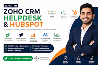 certified zoho expert specializing in CRM, zoho one, books