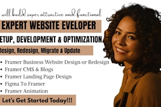 develop framer website, framer landing page, framer website design, framer, saas