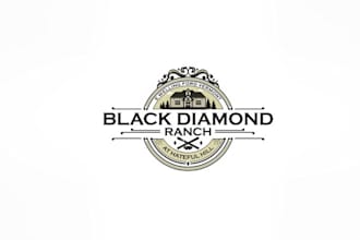 design monogram high quality ski lodge logo