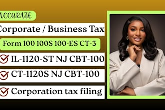 file and fax form 100 100s 100es ct3 ct3s ct400 il1120 corp tax return