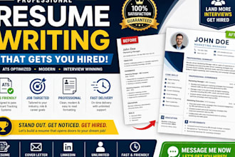 create professional resume CV and cover letter for job success