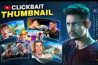 design eye catching youtube thumbnail that boost CTR