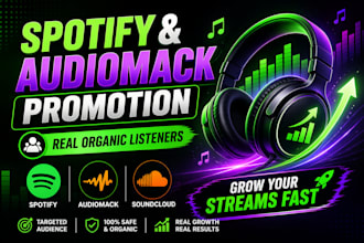 do germany spotify audiomack soundcloud music promotion to real organic listener