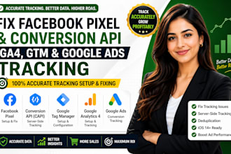 fix facebook pixel, conversion API, ga4, GTM and google ads tracking