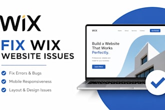 fix wix website errors, mobile responsiveness, layout issues