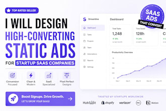 design high converting static ads for saas startups