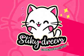 create a cute kawaii professional logo