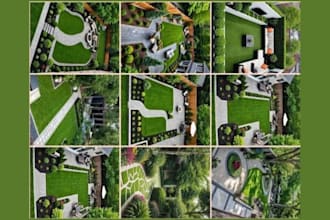 a harmonious landscape backyard design as a landscape architect