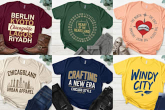 create typography t shirt design and creative design