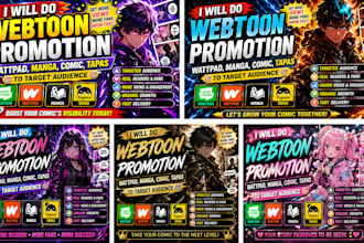 promote your webtoon to real readers and improve story flow with panel scripts
