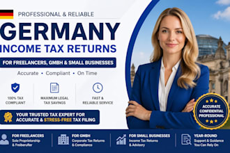 prepare germany income tax returns for freelancers, gmbh, and small businesses