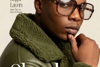 design a professional and stunning magazine cover
