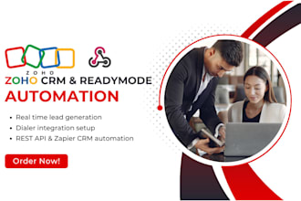 do zoho crm webhook api integration and readymode for lead ping post automation