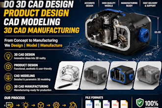 do 3d cad design product design cad modeling 3d cad manufacturing