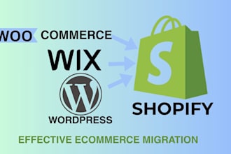 migrate your ecommerce store from  woocommerce to shopify or switch shopify