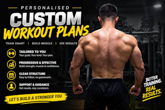 create personalized workout plans, to lose fat and build muscle