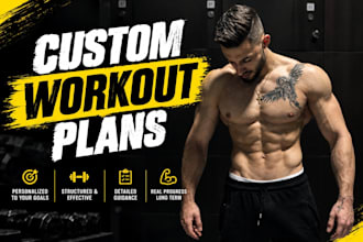 create personalized workout plans, to lose fat and build muscle
