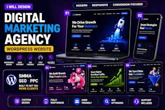 build digital marketing agency website smma wordpress website redesign