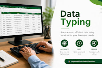 do fast and accurate data entry copy typing microsoft excel