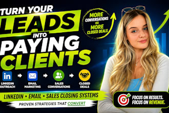generate leads close sales linkedin email outreach systems sales closer