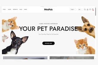 design pet shopify store shopify pet supplies pet dropshipping pet website