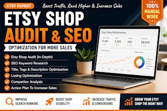 do etsy SEO shop audit and listing optimization to increase sales