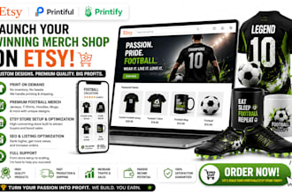 build etsy print on demand jersey soccer shop printiful pod football merch store