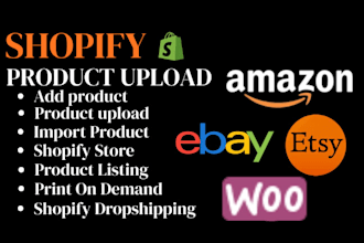 upload product on shopify, woocommerce, wix, printify, printiful, esty store