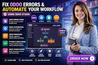 fix odoo errors and automate your workflow using odoo studio