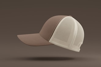 create 3d puff and flat embroidery digitizing for caps and visors