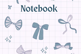 design custom notebook design for you