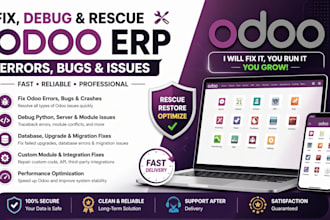fix, debug and rescue your odoo erp bugs system odoo errors