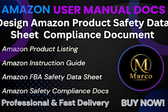 design amazon product safety data sheet user manual safety compliance document