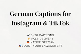 write engaging german captions for your instagram and tiktok