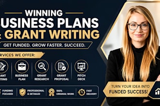 write 7figure nonprofit grant proposal for federal foundation, corporate funding