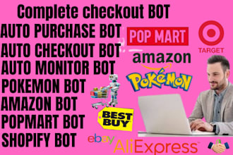 create auto purchase bot, buying bot, pokemon card bot, checkout bot, target bot