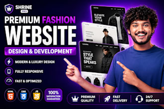 build a premium fashion brand website