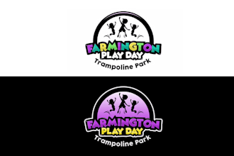 design premium iconic trampoline park logo