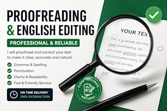 proofread and correct your english text professionally