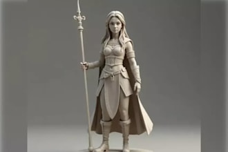 do custom sculpture for 3d printing, 3d figure, 3d miniature