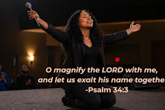 be female vocals gospel choir worship singer for christian gospel song