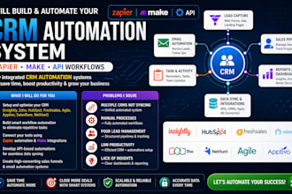 insightly zoho freash hubspot zapiar make api agile apptivo salesflare nethunt